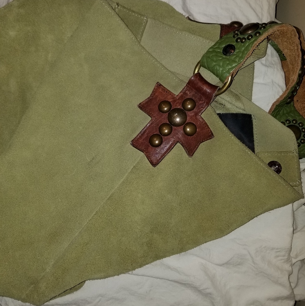 TWO BAR WEST Suede Hobo Shoulder bag